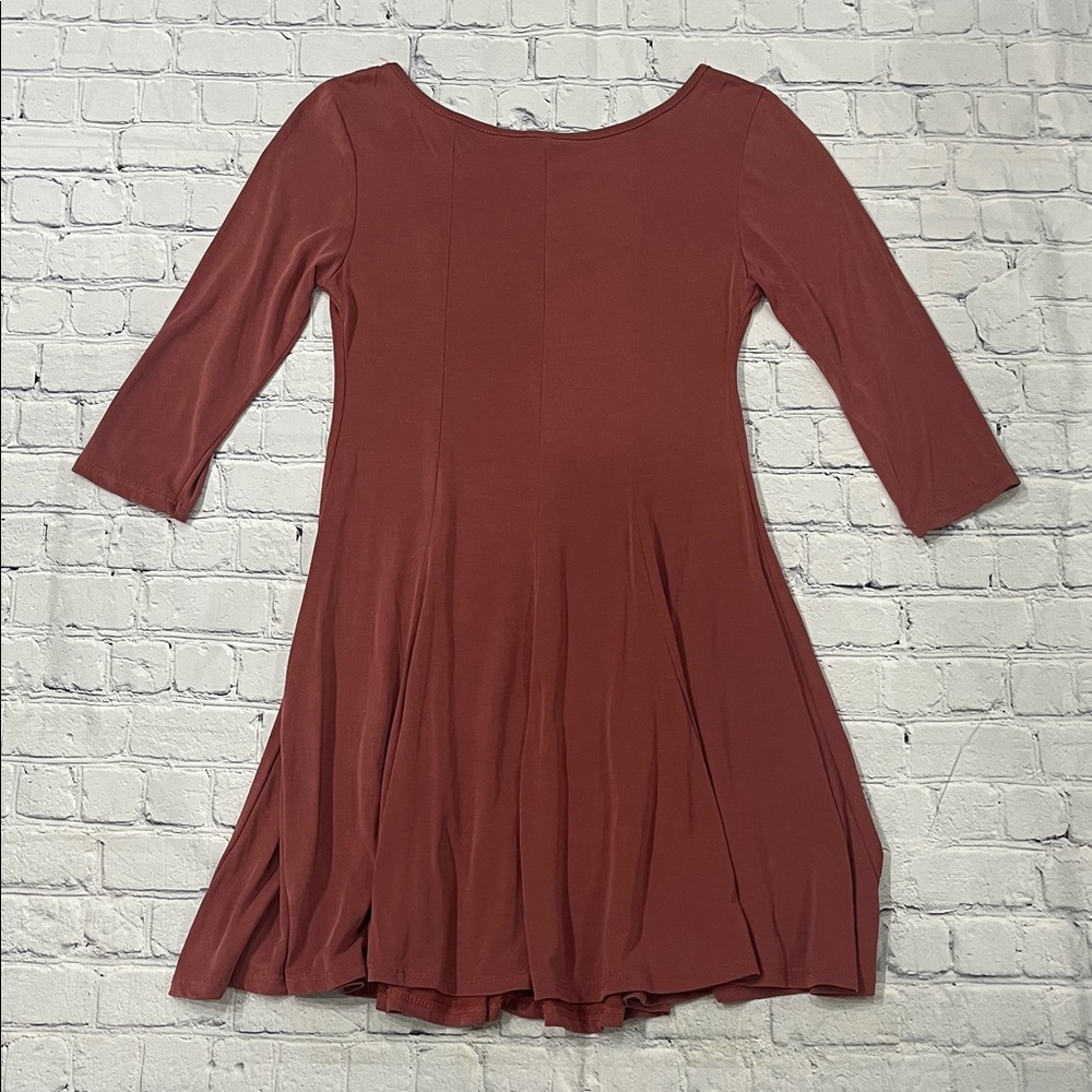 Rust Red Flowy Dress - Picture 8 of 13